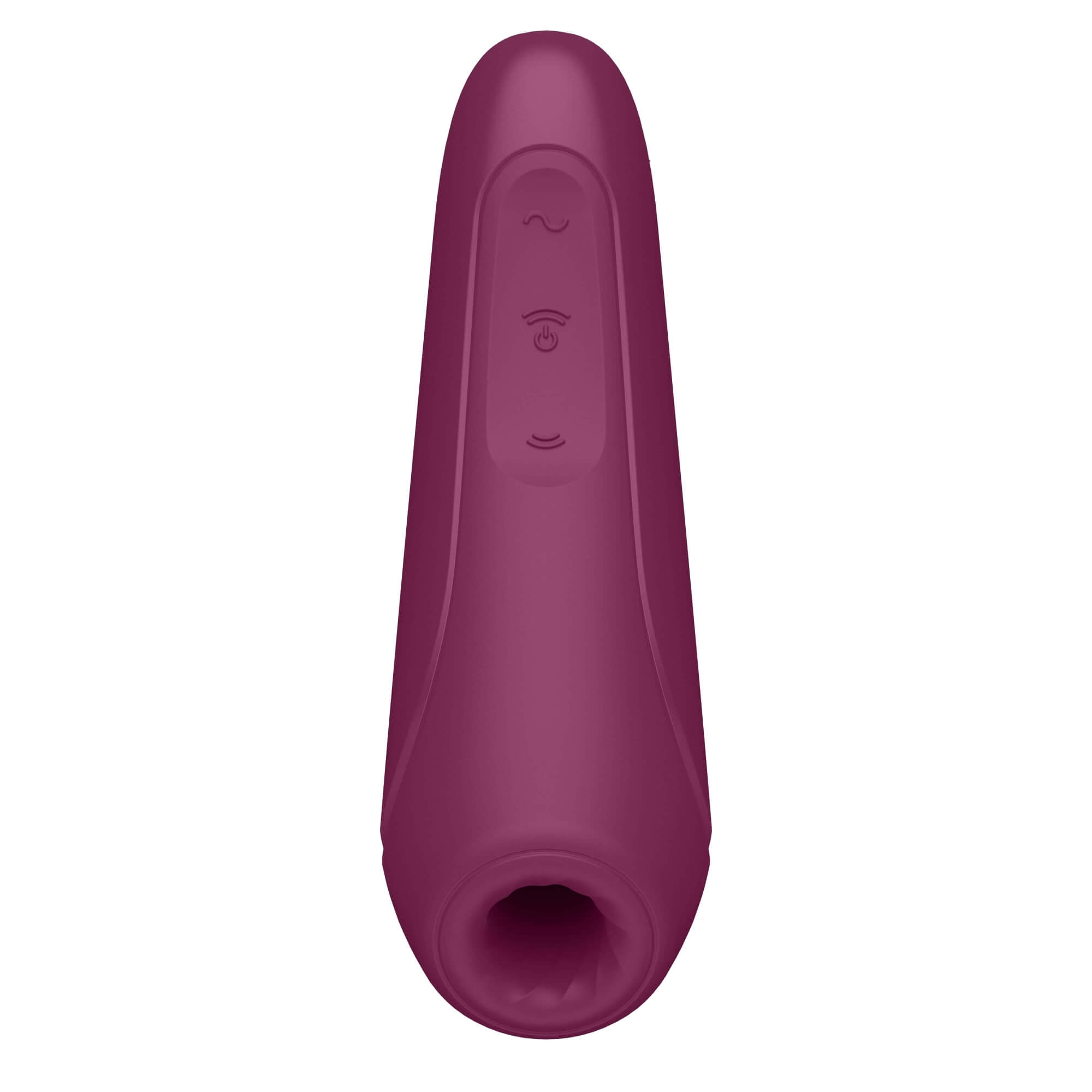 Satisfyer Curvy 1+ - nabíjací, vodotesný smart vibrátor na stimuláciu klitorisu (červená ruža)
